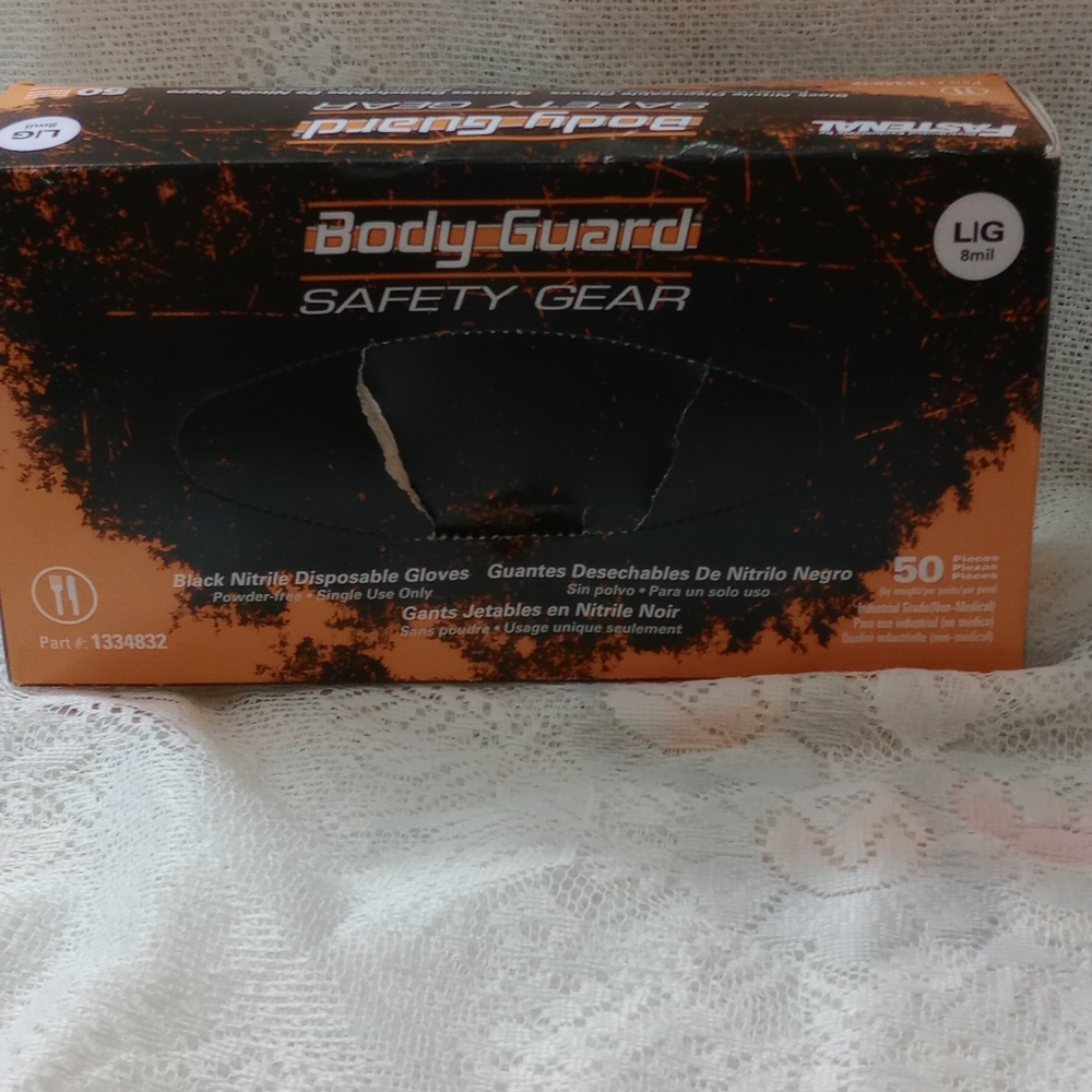 Orange and Black Safety Gear Box with Industrial Design